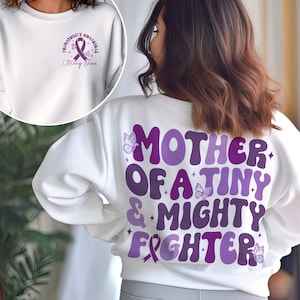 Prematurity Awareness Shirt, Mother Of A Tiny And Mighty Fighter, Preemie Mom Shirt, Prematurity Support Tee, Nicu Nurse Shirt