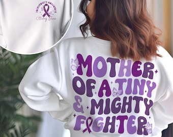 Prematurity Awareness Shirt, Mother Of A Tiny And Mighty Fighter, Preemie Mom Shirt, Prematurity Support Tee, Nicu Nurse Shirt
