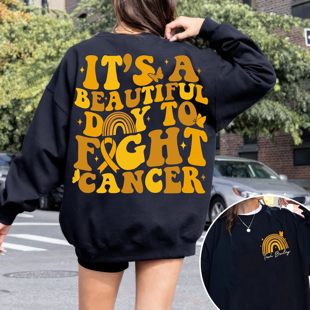 Personalized Childhood Cancer Awareness Shirt, Cancer Warrior Shirt ...