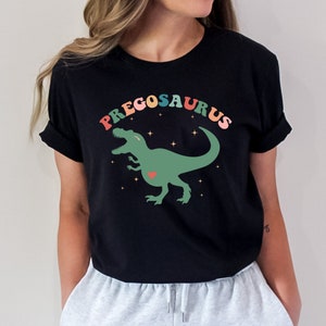 Pregosaurus Pregnancy Announcement Shirt, Funny Pregnancy Reveal Dinosaur Sweatshirt, New Mom Gift, Baby Shower Shirt, Maternity Tshirt