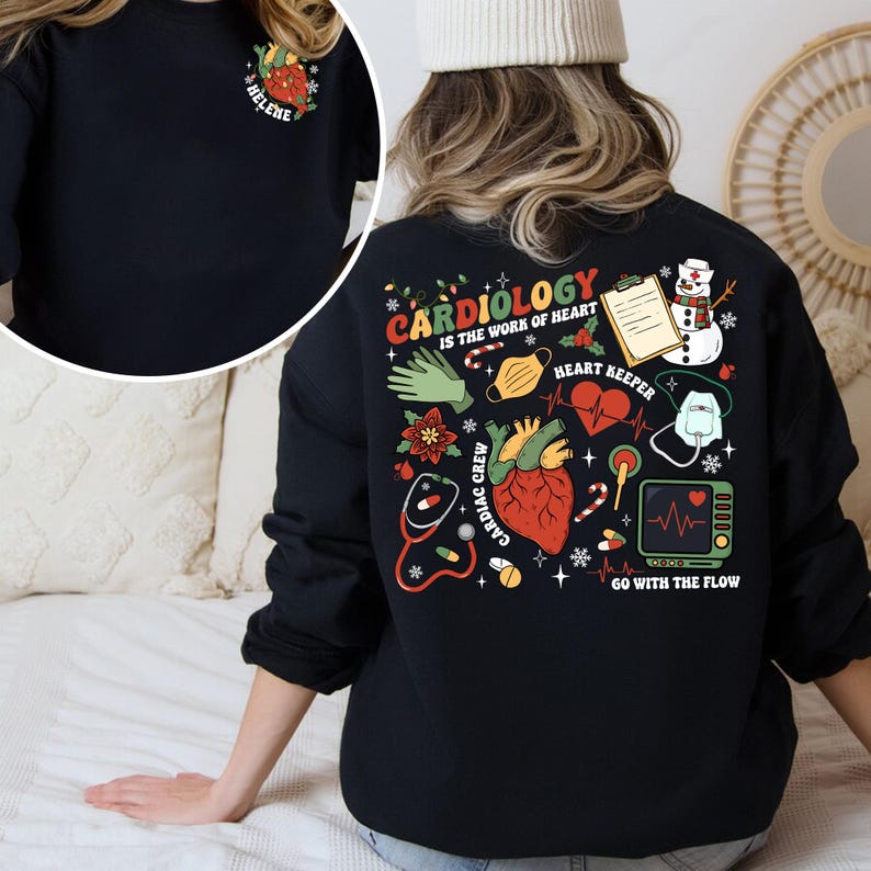 Christmas CVICU Cardiac Nurse Shirt, Cardiology Shirt, Cardiac Care