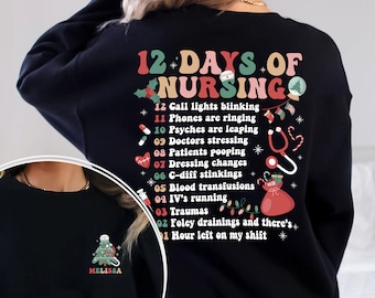 Christmas Nurse Sweatshirt, Nursing Christmas Shirt, Nurse Holiday