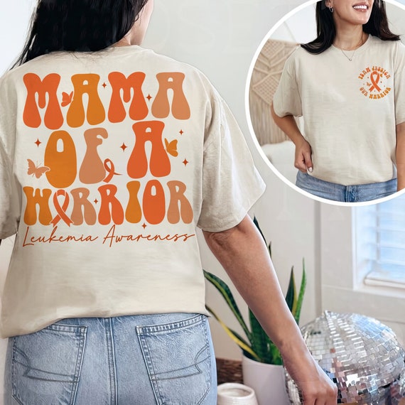 Orange Ribbon Leukemia Awareness Shirt Family Support Gift Orange Ribbon Leukemia Awareness Shirt Family Support Gift