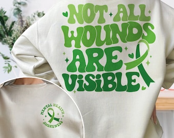 Mental Health Awareness Shirt, Not All Wounds Are Visible, Mental Health Shirt, Anxiety Shirt, Special Education Teacher Shirt