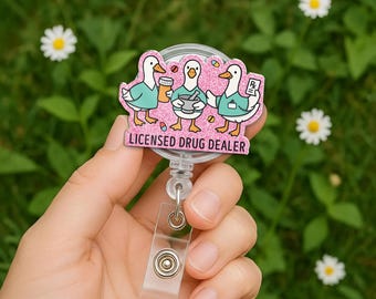 Insignia de farmacéutico con forma de ganso, insignia de distribuidor autorizado de medicamentos, regalo para técnico de farmacia, regalo para doctor en farmacia, clip para insignia de regalo médico