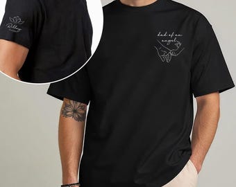 Custom Name Angel Dad Shirt, Dad of an Angel Shirt, Baby Memorial Tee, Infant Loss Gift, Pregnancy Loss, Grieving Father Mother, Angel Mom