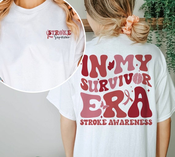 Stroke Survivor T-Shirt Stroke Warrior Awareness Ribbon Stroke Survivor T-Shirt Stroke Warrior Awareness Ribbon
