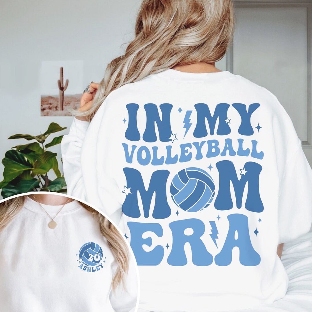 In My Volleyball Mom Era Shirt, Custom Volleyball Shirt, Volleyball Mom