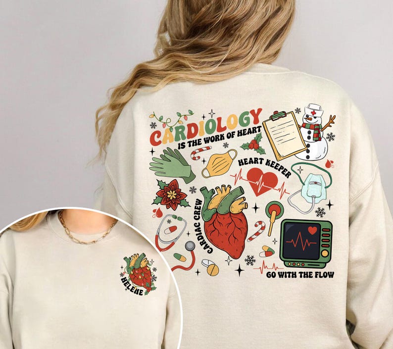 Christmas CVICU Cardiac Nurse Shirt, Cardiology Shirt, Cardiac Care