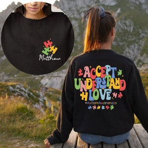 Camiseta personalizada para el autismo, camiseta personalizada para mamás de niños con autismo, camiseta del equipo del autismo, camiseta personalizada para el autismo, camiseta de concienciación sobre el autismo, regalo para profesores de educación especial