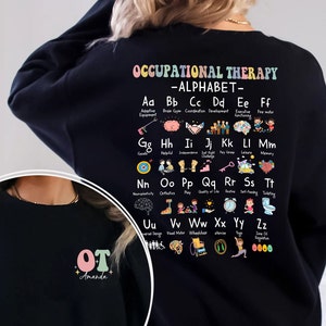 Occupational Therapy Alphabet Shirt, Custom OT Shirt, ABC Shirt For Occupational Therapist, Therapist T-shirt, OTA Shirt, Back To School Tee