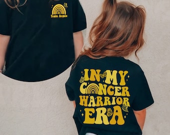 In My Cancer Warrior Era Shirt, Childhood Cancer Awareness, Gold Ribbon Shirt, Cancer Fighter Tee, Warrior Shirt, Cancer Support Squad Shirt