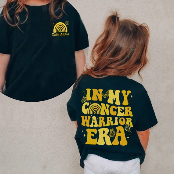 In My Cancer Warrior Era Shirt, Childhood Cancer Awareness, Gold Ribbon Shirt, Cancer Fighter Tee, Warrior Shirt, Cancer Support Squad Shirt