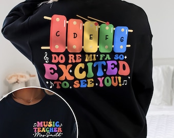 Music Teacher Shirt, Personalized Gift For Music Teacher, Custom Teacher Shirt, Back To School Shirt, Music Teacher Gifts