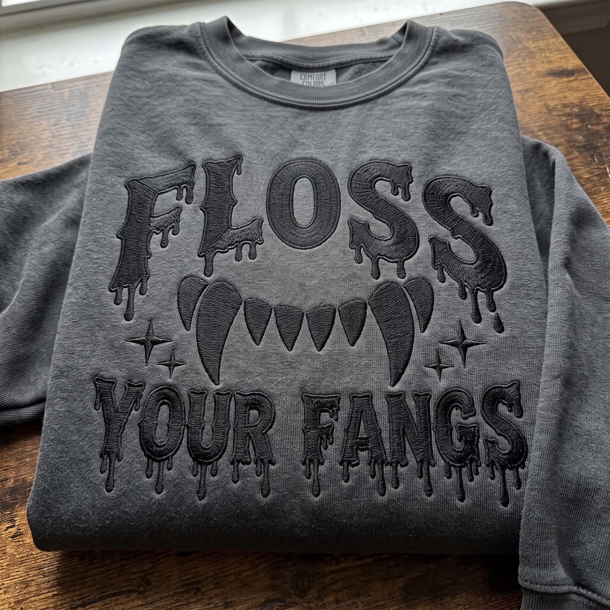 Vampire Teeth Sweater - Etsy