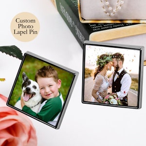 Custom Pet Photo Lapel Pin For Wedding, Bridal Bouquet Pins Charm, Pet –  DuckCustom