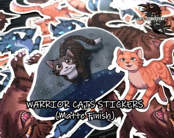 Warrior Cat Stickers - MATTE finish