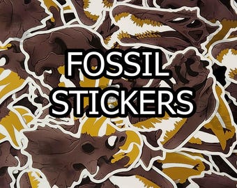 Impresión con error - Pegatinas de Fossil Gold Press