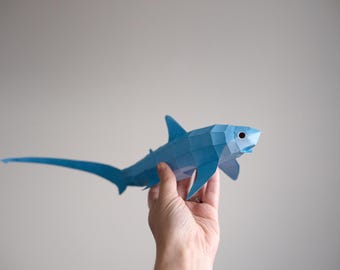 Thresher Shark Papercraft Pattern
