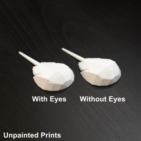 Horseshoe Crab Figurine, 3D Printed Horseshoe Crab Mini Figure, Low Poly 3D Print Mini-Figure