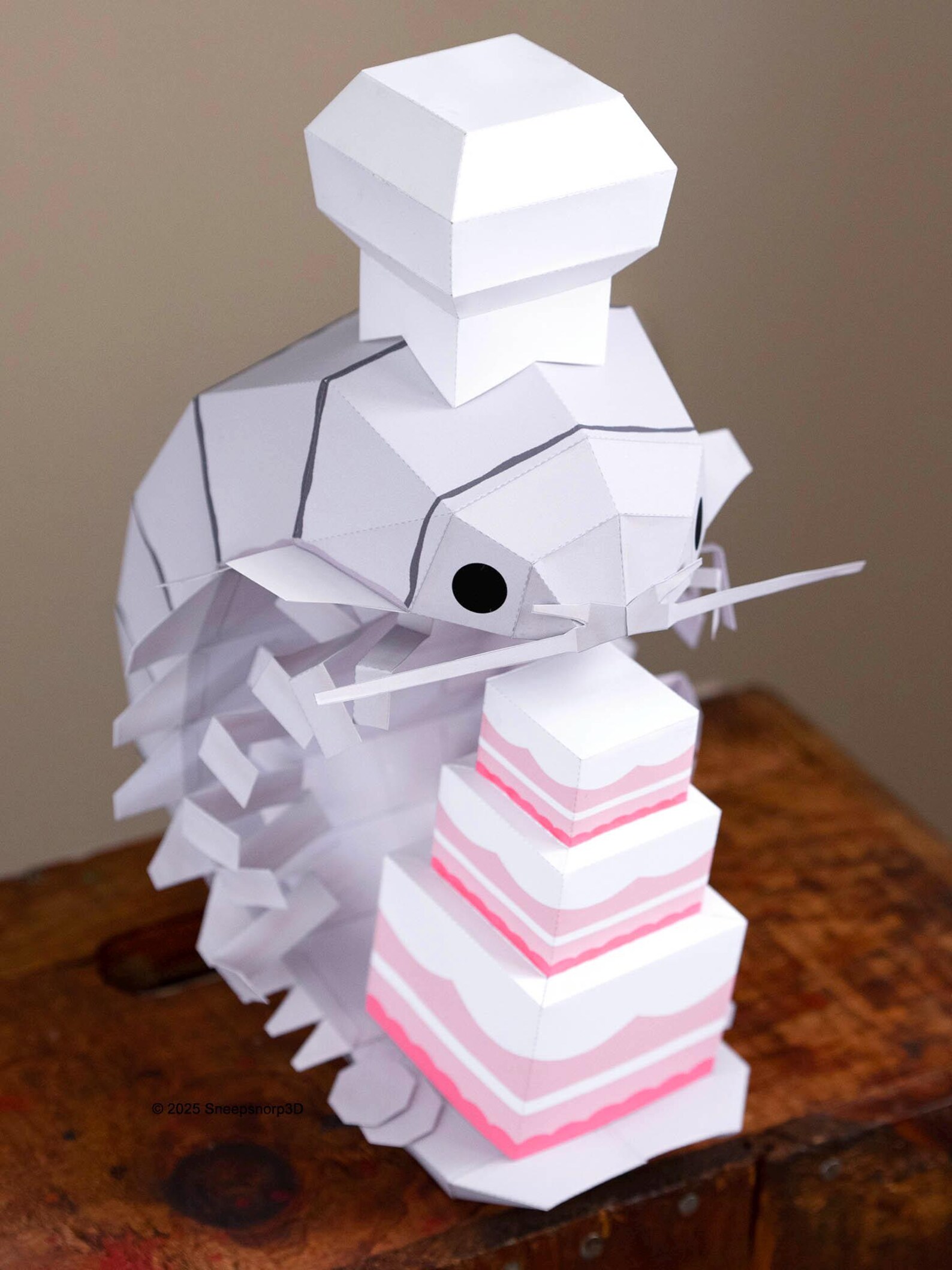 Low Poly Giant Isopod Baker Papercraft - Etsy
