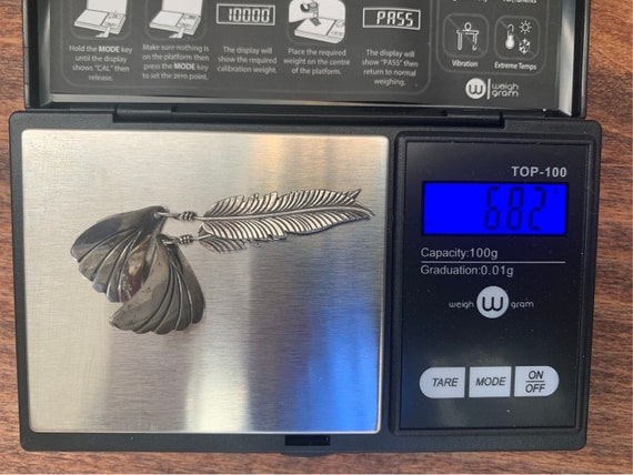 Handmade Sterling silver dangle shell shape and f… - image 4