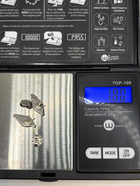 Handmade vintage turquoise inlay zuni post stud e… - image 10