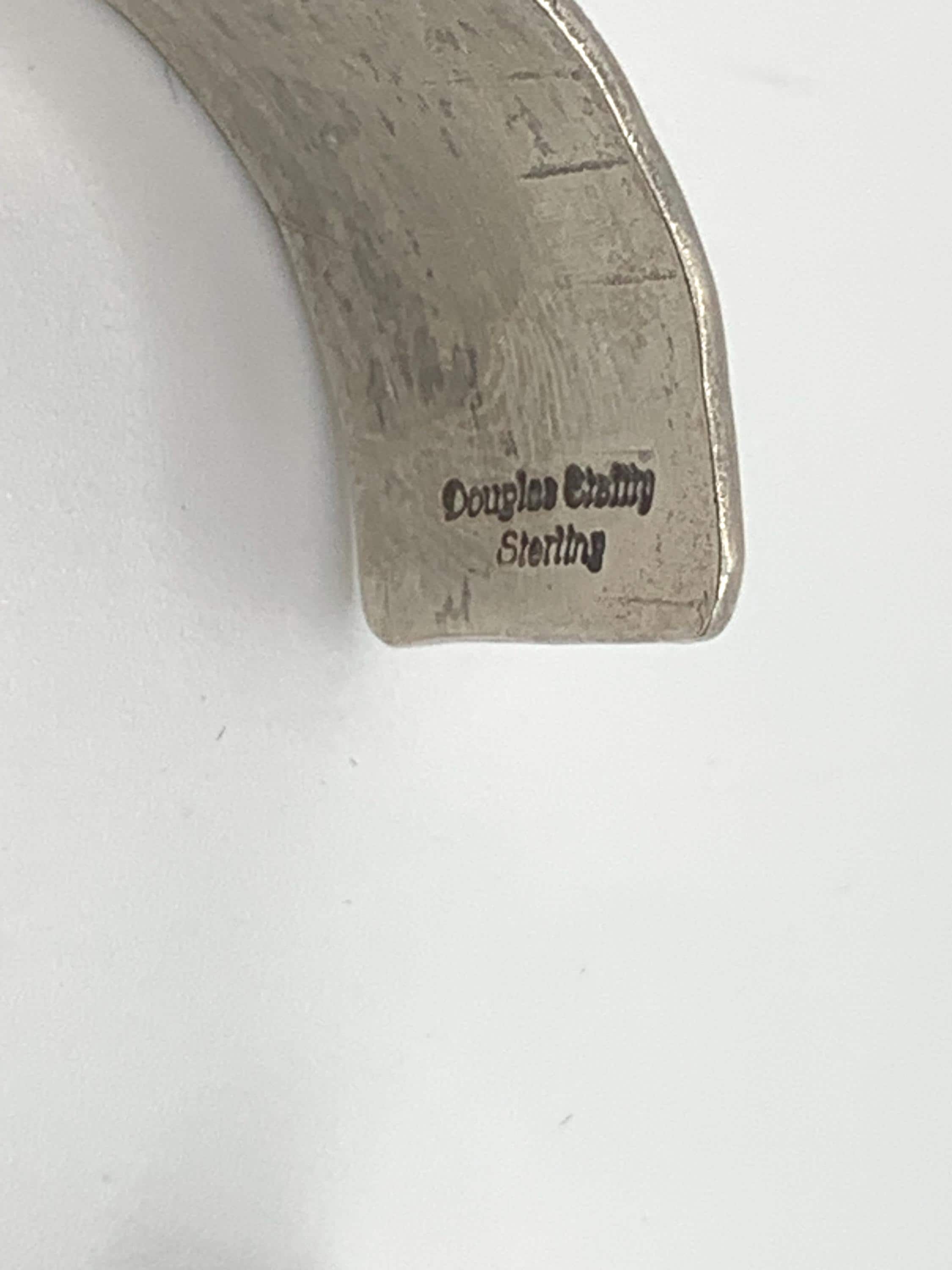 Douglas Etsitty Hand-stamped Cuff Bracelet, Navajo. Handmade