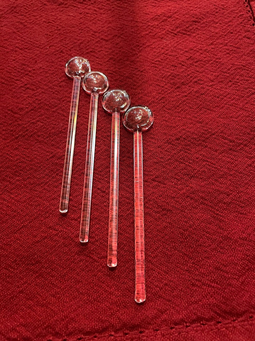 Princess House Crystal Spoons, Sweet, Clear, Set up Four Spoons Etsy