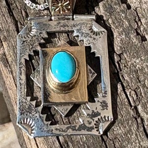 インディアンジュエリー ターコイズネックレス sterling t.yazzie