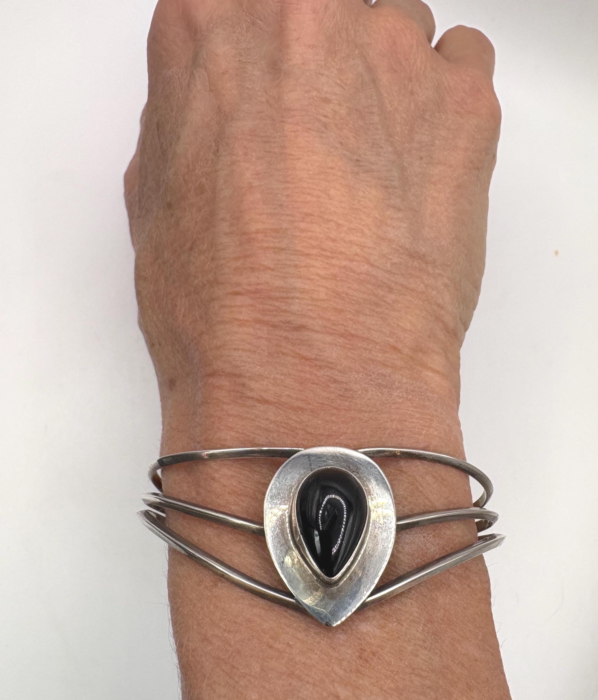 アクセサリー vintage mexican teardrop bracelet 925 Vintage Mexico Sterling Silver Mayan/Aztec Panel Link Bracelet