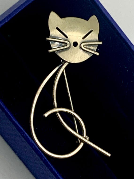 Hello Kitty! Beau Sterling Silver Cat Brooch