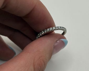 Pierścionek z żółtego złota 14-karatowego z diamentami w stylu vintage – rozmiar 6,5