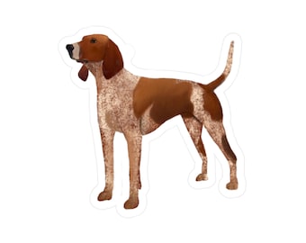 American English Coonhound Vinyl Sticker