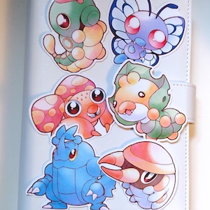 Bug Type Stickers | Vinyl PKMN Sticker for Laptops and Water Bottles