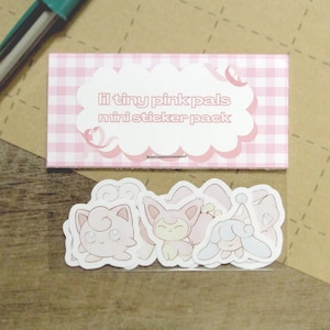 Pink Pals Sticker Pack | Fanmade Gamer Stickers for Journaling and Deco