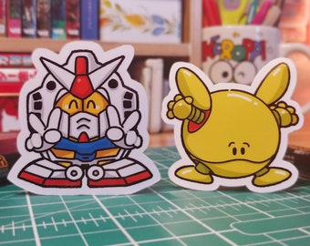 Juego de pegatinas de vinilo Chibi Mech UC 0079