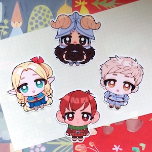 Dungeon Meshi Stickers | Dunmeshi, Marcille, Chilchuck, Laios, Senshi