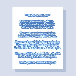 Custom Freaklet Sticker (Please Read Info)
