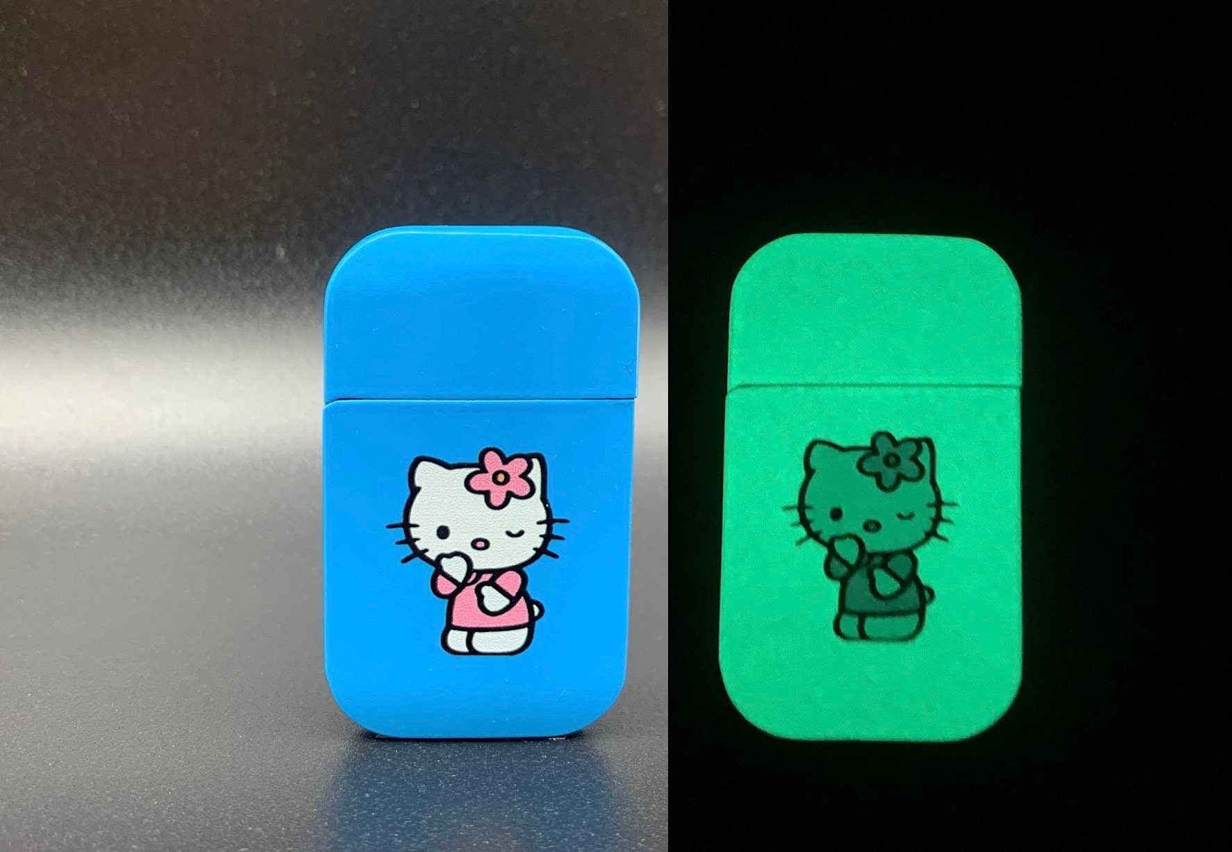 Hello Kitty Lighter Hello Kitty Figure Lighter Glow in Etsy