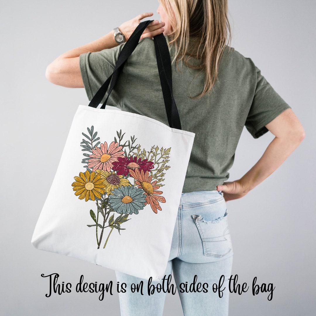 [PRE-ORDER] Kidsagogo Floral Tote Bag, Vite Fiorita Iris Blue main image 0