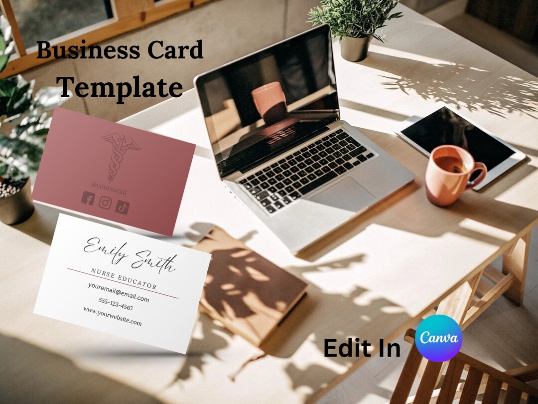Business Card Printable Template Etsy
