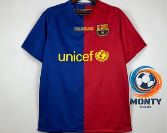 Vintage FC Barcelona Shirt - Retro 90er Jahre Barca Trikot - 2009 UCL FINAL / 1992-1995 Trikot / Ronaldinho / Messi / Iniesta