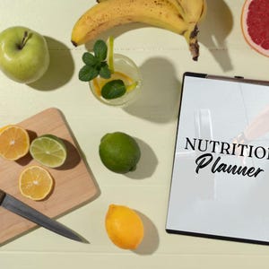 Nutrition Planner for Healthy Eating| Weekly Meal Plan Organizer| Recipe Planner| Mediterranean Diet| Nutrition Planning| Grocery List| Meal