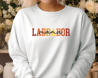 Labrador Hund Mom Sweatshirt Collegiate Retro Labrador Shirt Labrador Dog Mom Geburtstag Labrador Dog Lover Sweatshirt Geschenk Retriever Shirt neuer Hundebesitzer