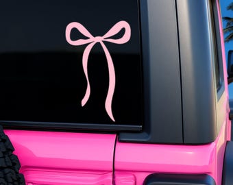 Sticker noeud coquette, Sticker voiture mignonne, Sticker noeud coquette, Sticker girly, Sticker voiture tendance, Sticker voiture BCBG, Sticker esthétique coquette