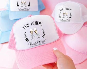 Gorras de camionero para novias y damas de honor, gorras para clubes nupciales, gorras para despedidas de soltera, gorras para fiestas nupciales, gorras para bodas de fin de semana, accesorios para Bride Tribe