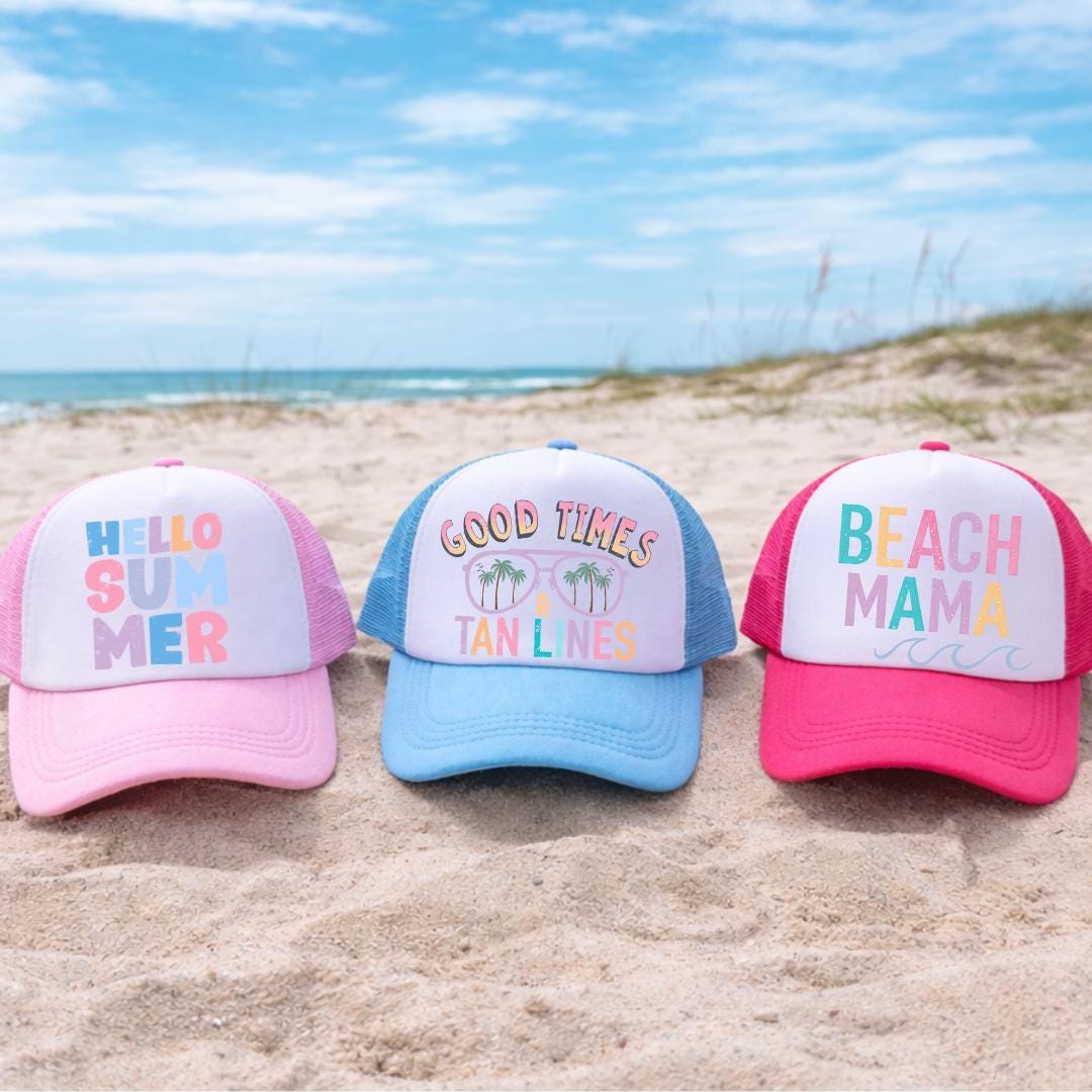 Trucker Hat for Women Beach - Etsy display picture 1