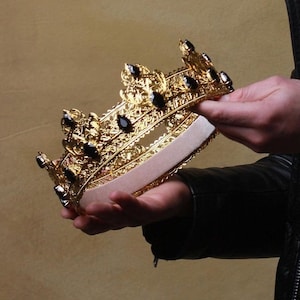 Favorite Crown, King Crown, Male Crown, Men's Crown, Crowns and Tiaras, Gold, Medieval, Head Accessories, Custom Crown, Royal, Renaissance