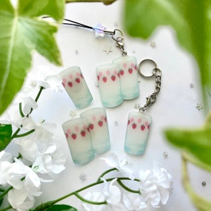 Nana Strawberry Glasses Handmade Gift Anime Pin & Phone Strap Keychain Charm Osaki Komatsu Nana